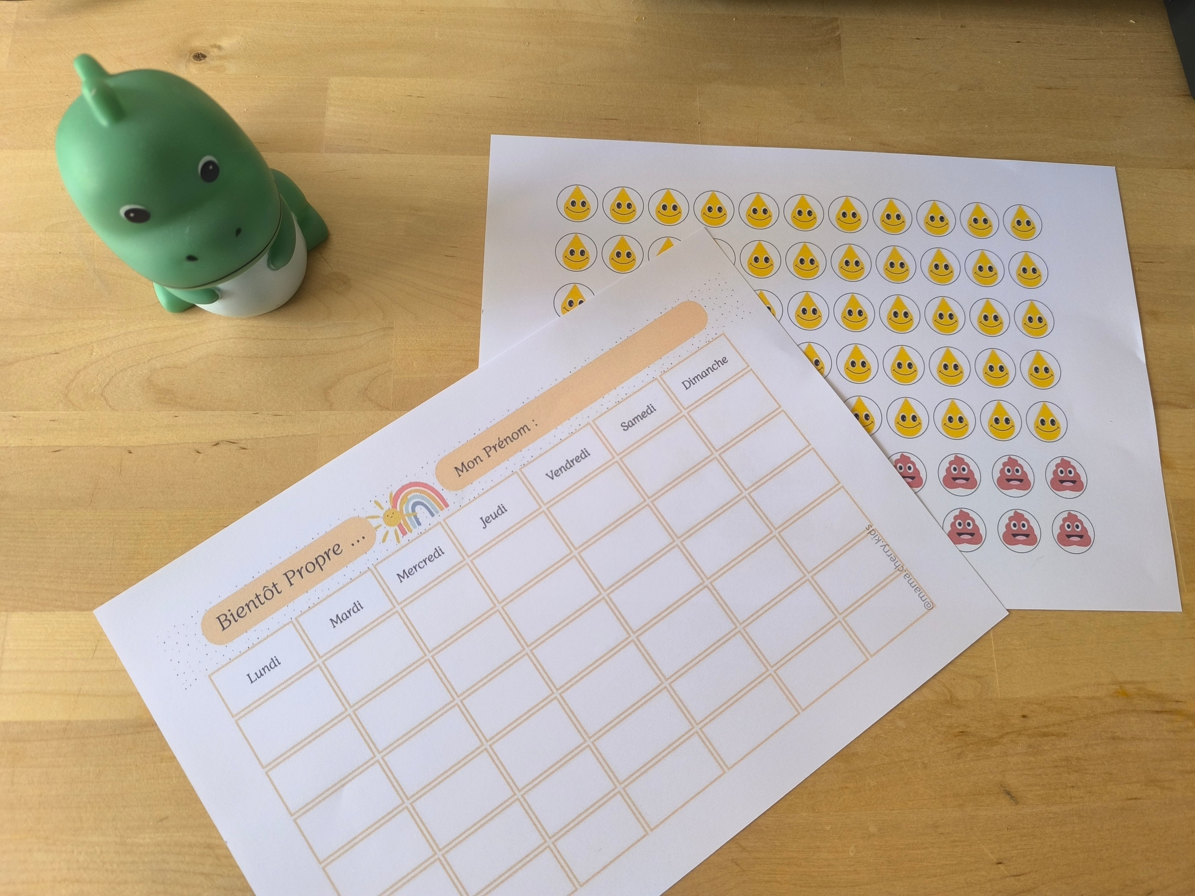 Tableau d'apprentissage de la propreté