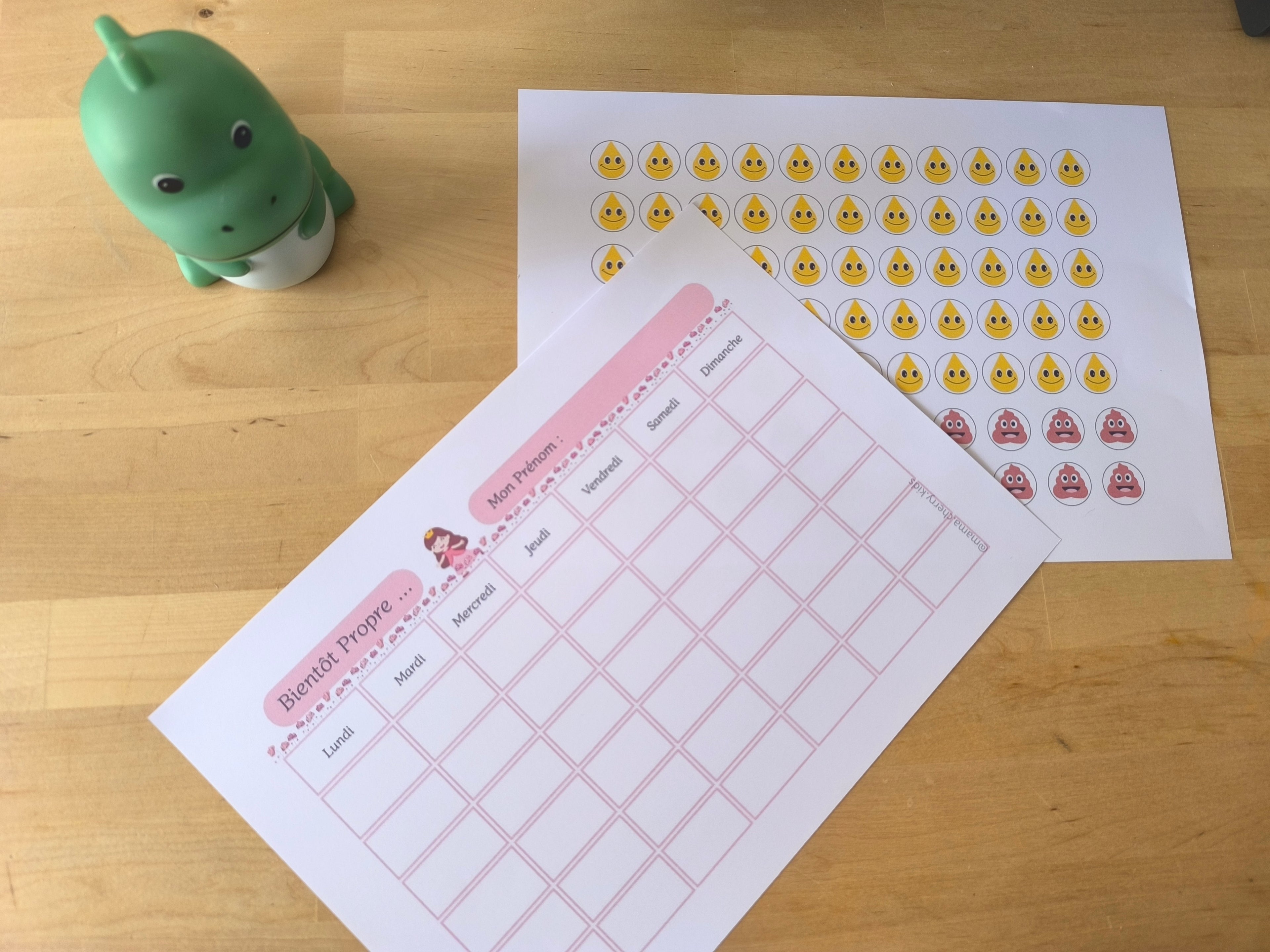 Tableau d'apprentissage de la propreté