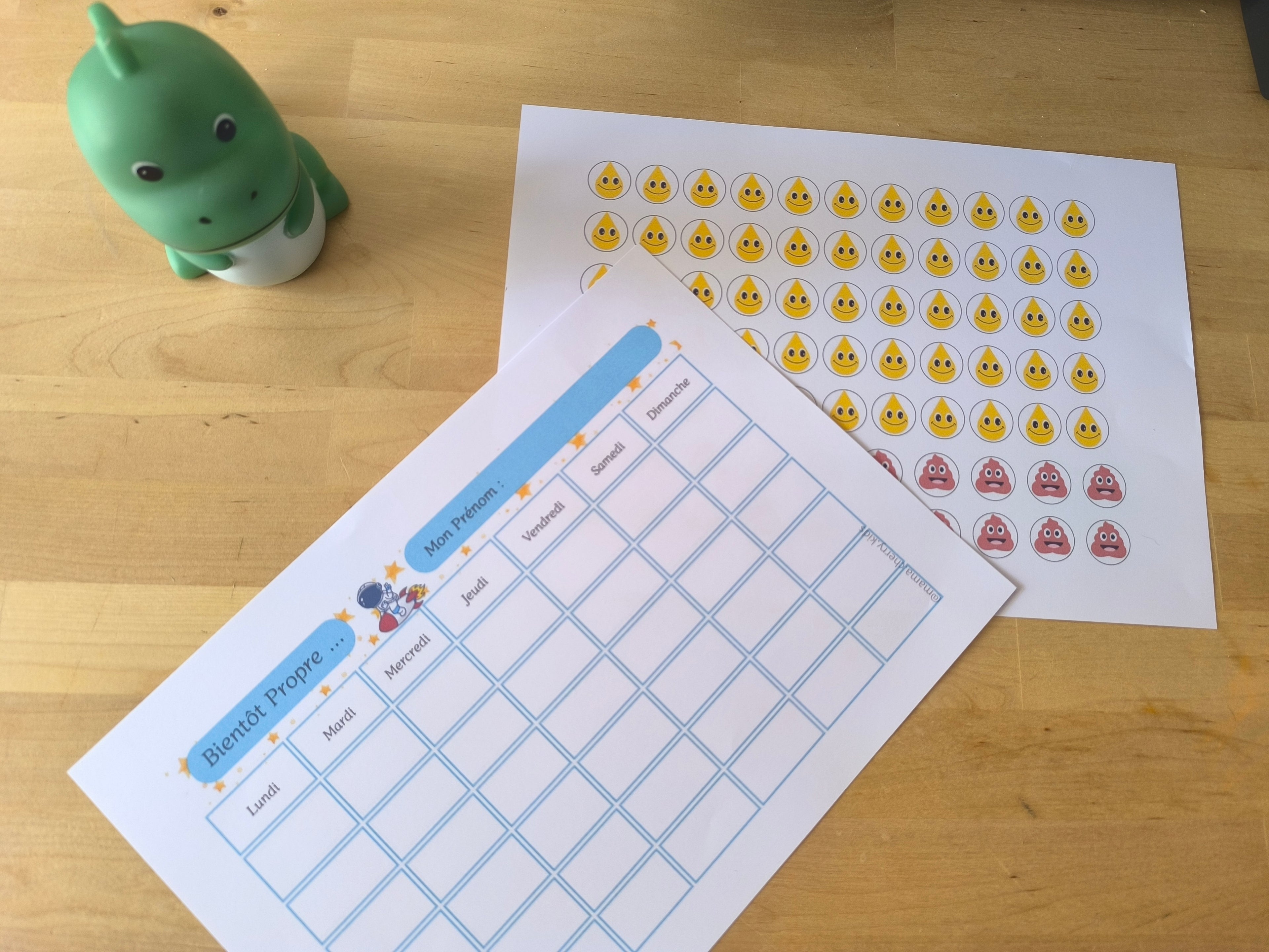 Tableau d'apprentissage de la propreté