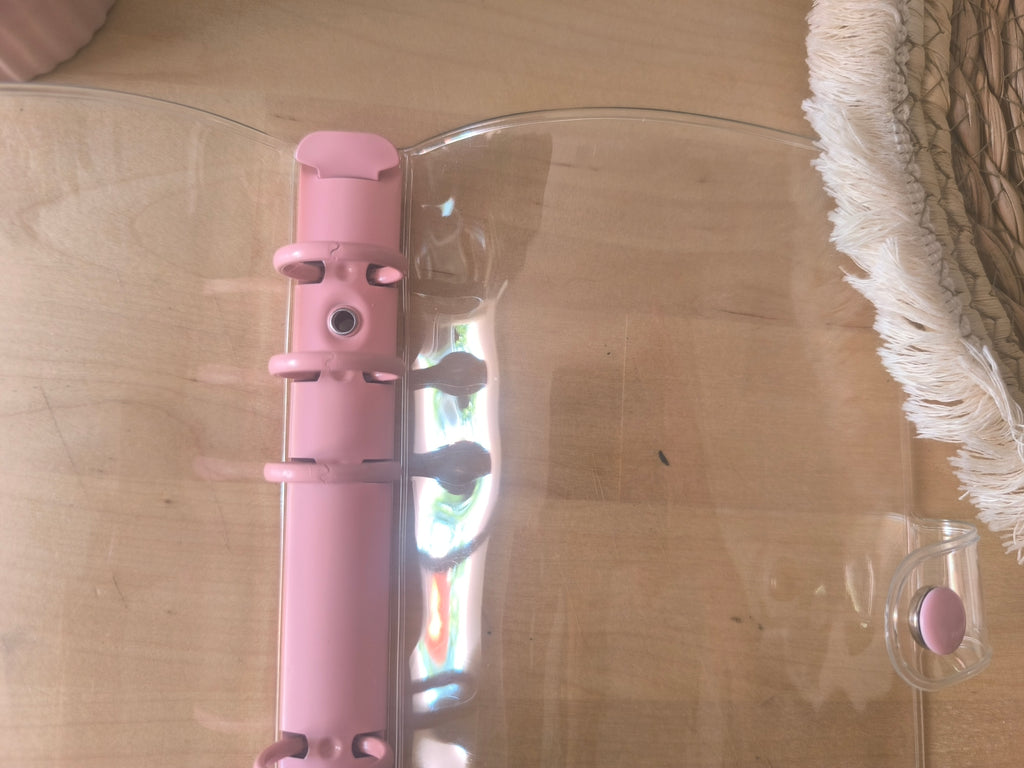 Classeur A6 crystal/Rose 💕