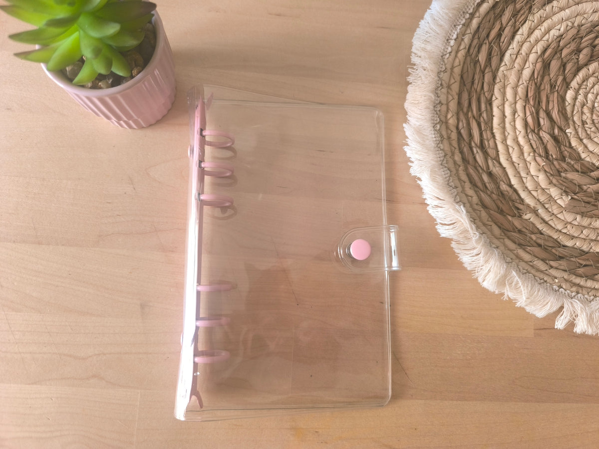Classeur A6 crystal/Rose 💕