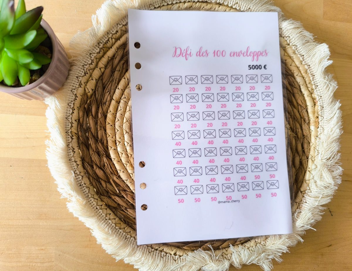 Défi des 100 Enveloppes - A5