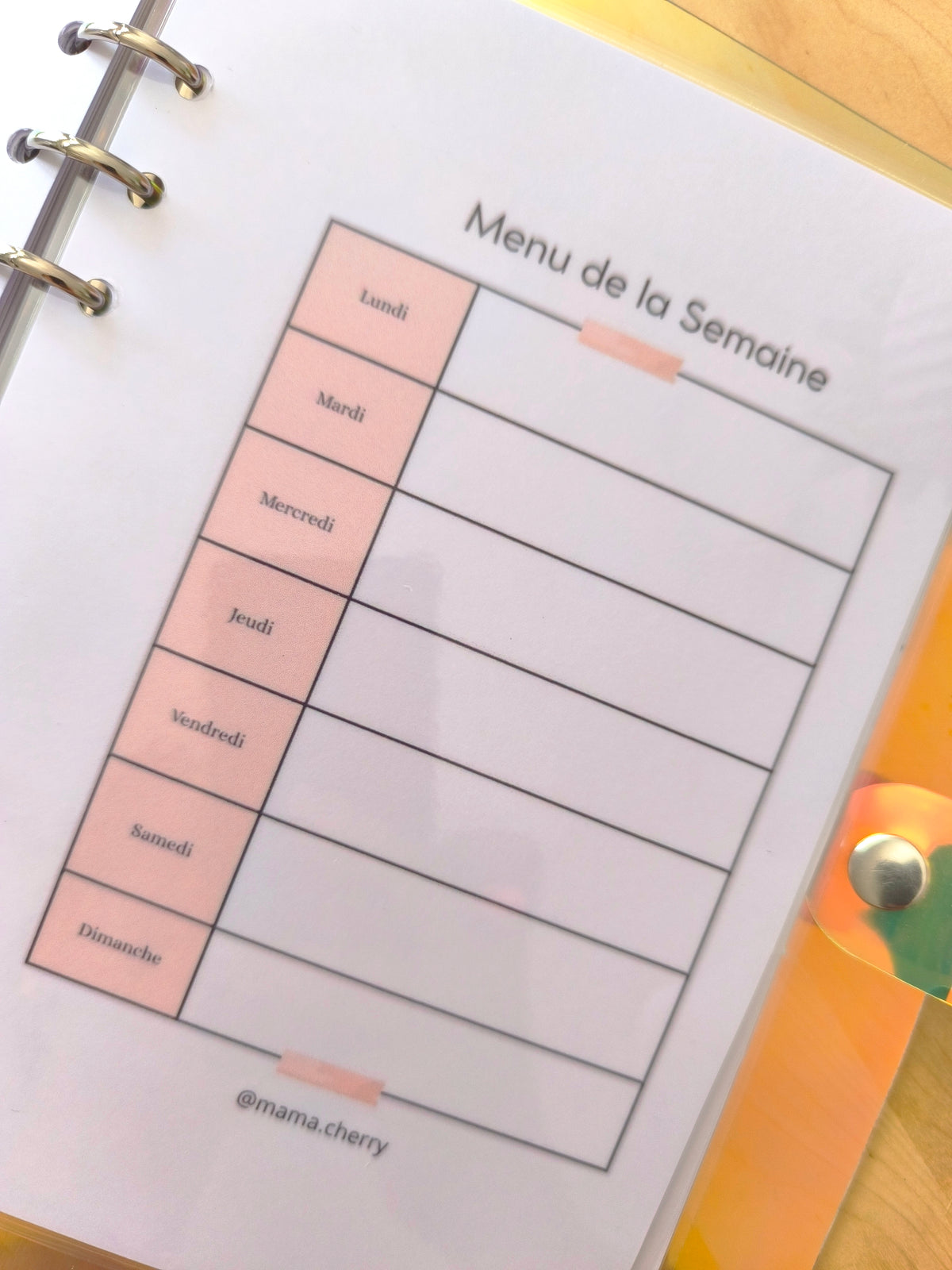 Budget Planner 2026 🍒 – Classeur A5 Budget Familial