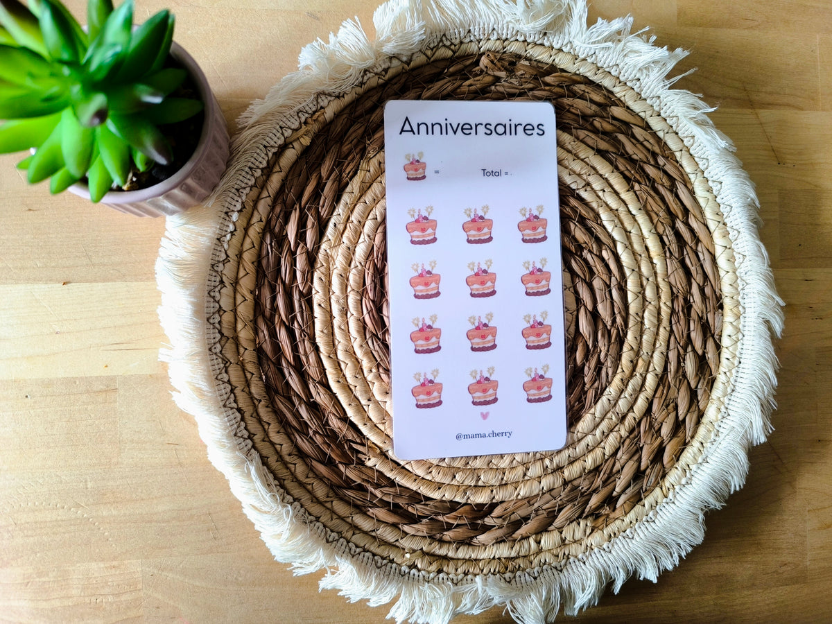 Tracker Anniversaires