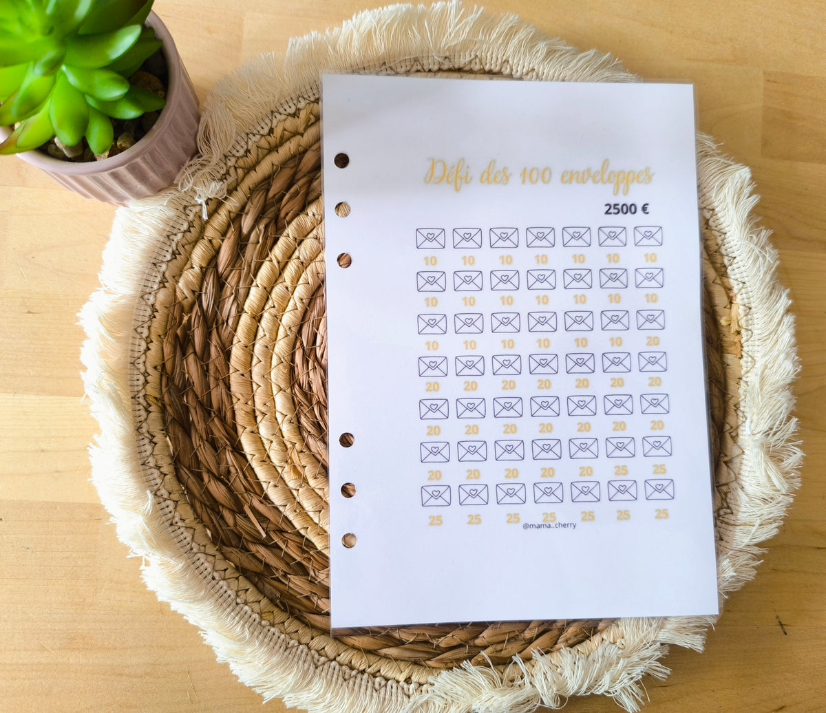 Défi des 100 Enveloppes - A5