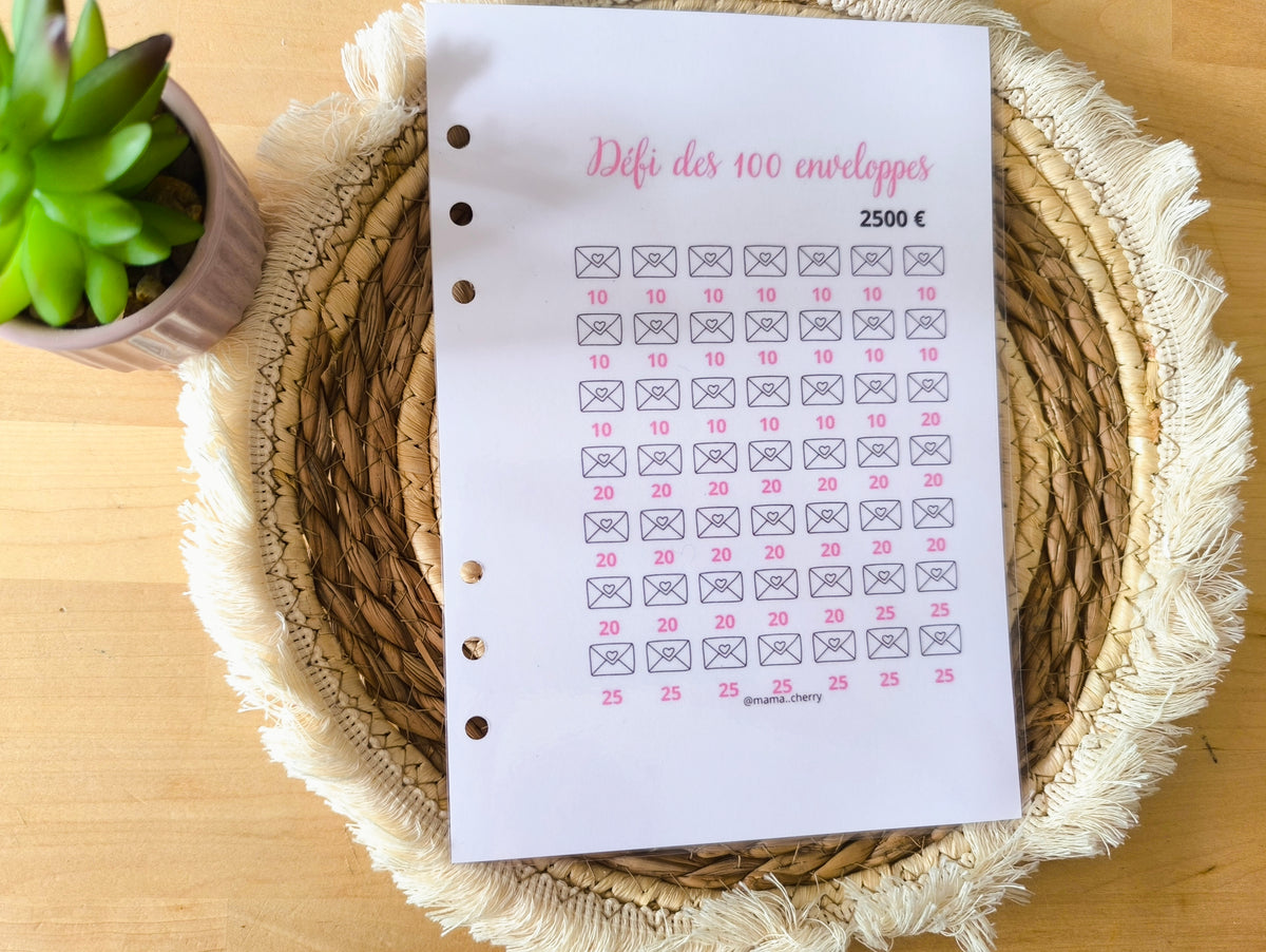 Défi des 100 Enveloppes - A5